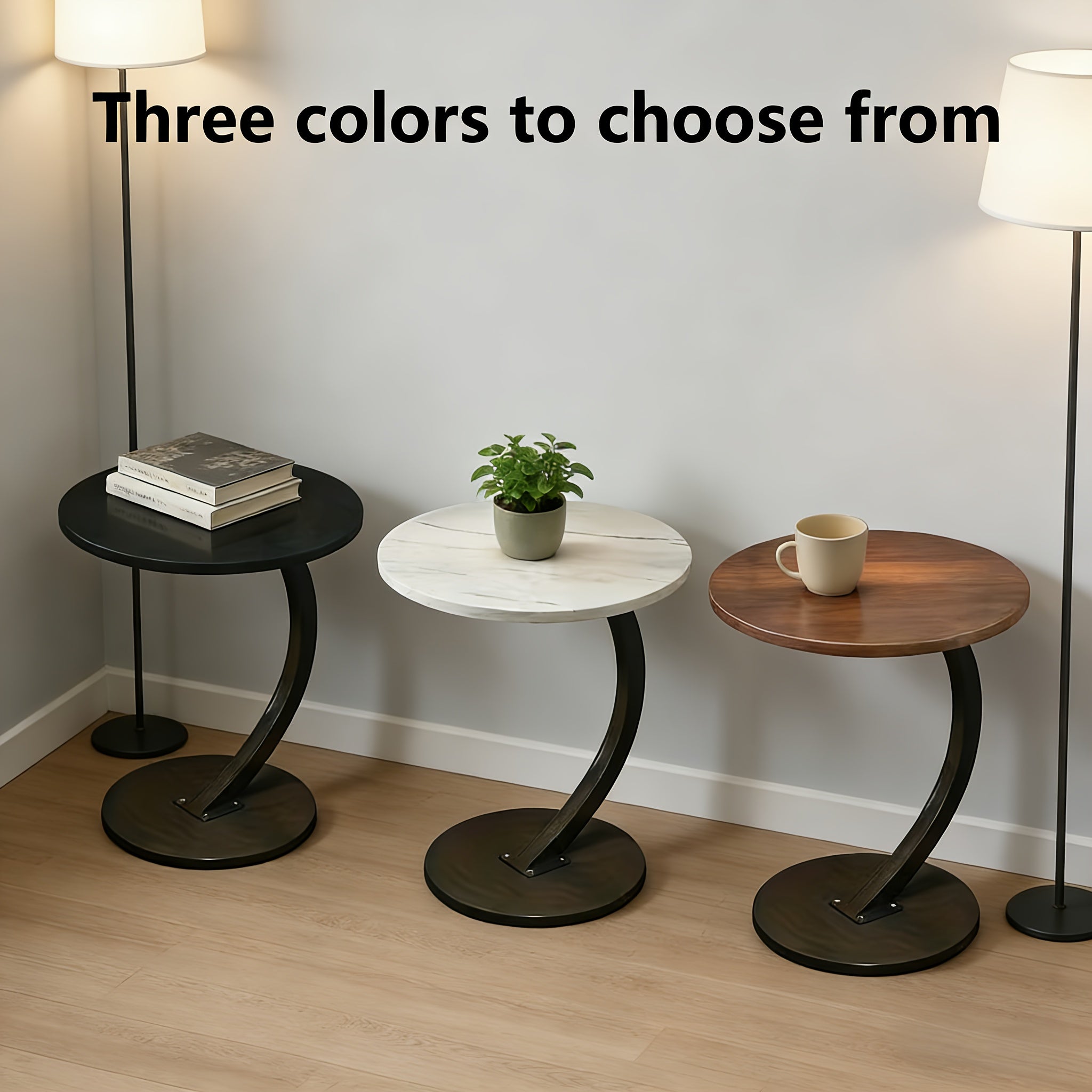 Premium Modern Wrought Iron Side Table That Serves As Both an End Table And a Coffee Table, Featuring a Minimalist Design with Elegant Lines, Suitable for Use in The Bedroom, Living Room, Or Kitchen for Coffee And Decorative Purposes